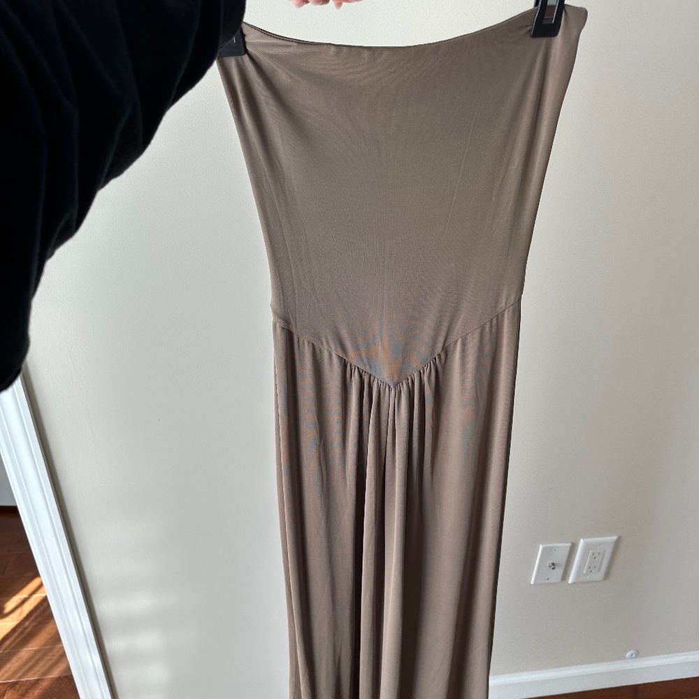 Meshki Brown Drop Waist Maxi